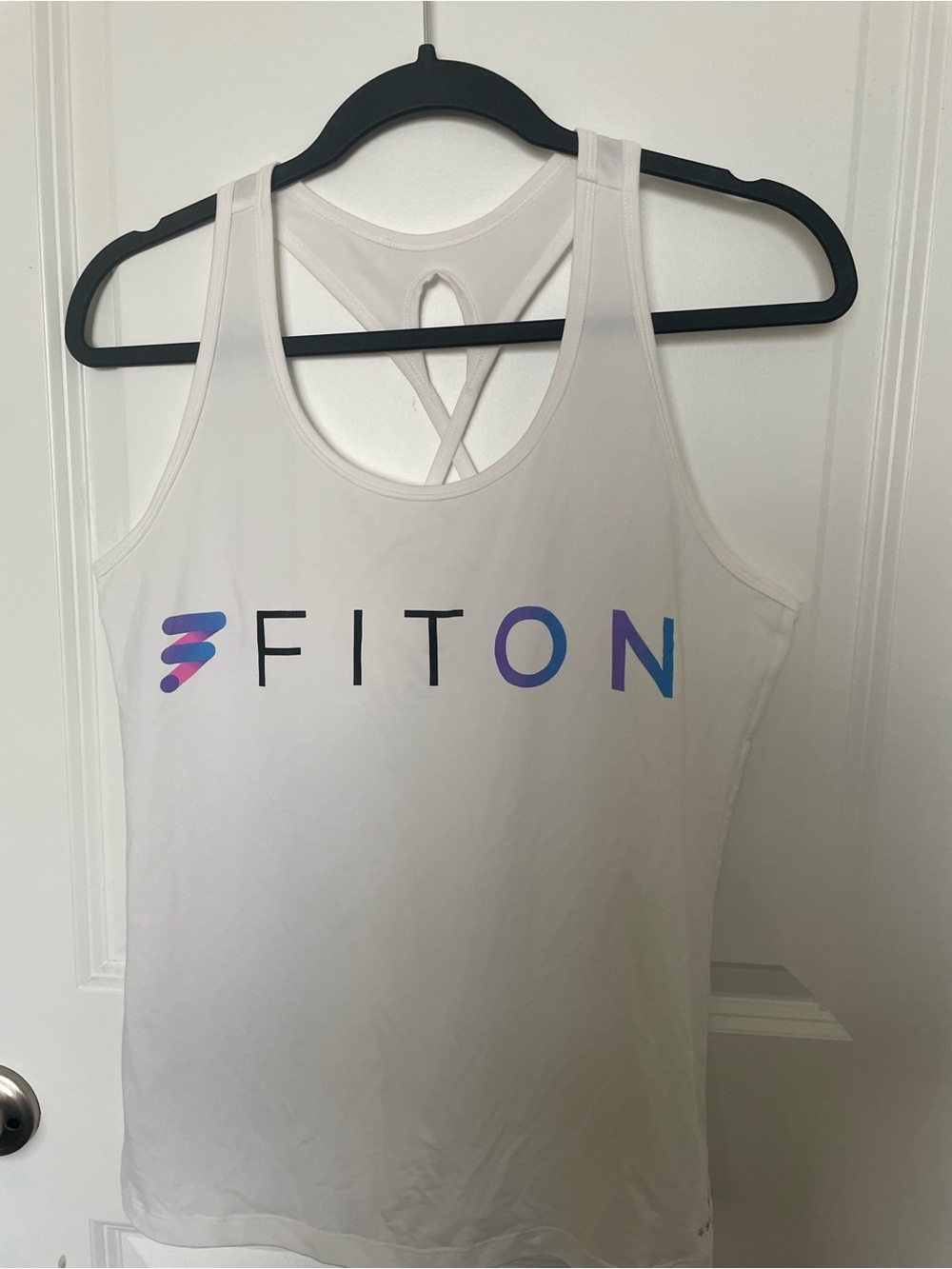 FITON White Logo Racerback Tank